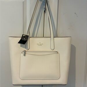 Kate Spade Ivory Saffiano Tote Bag